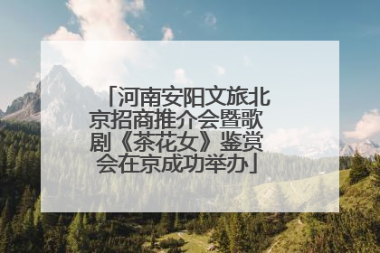 河南安阳文旅北京招商推介会暨歌剧《茶花女》鉴赏会在京成功举办